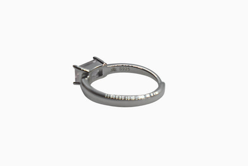 Ameya अमेय | Rosenquarz | Ring | Silber | Rhodiniert